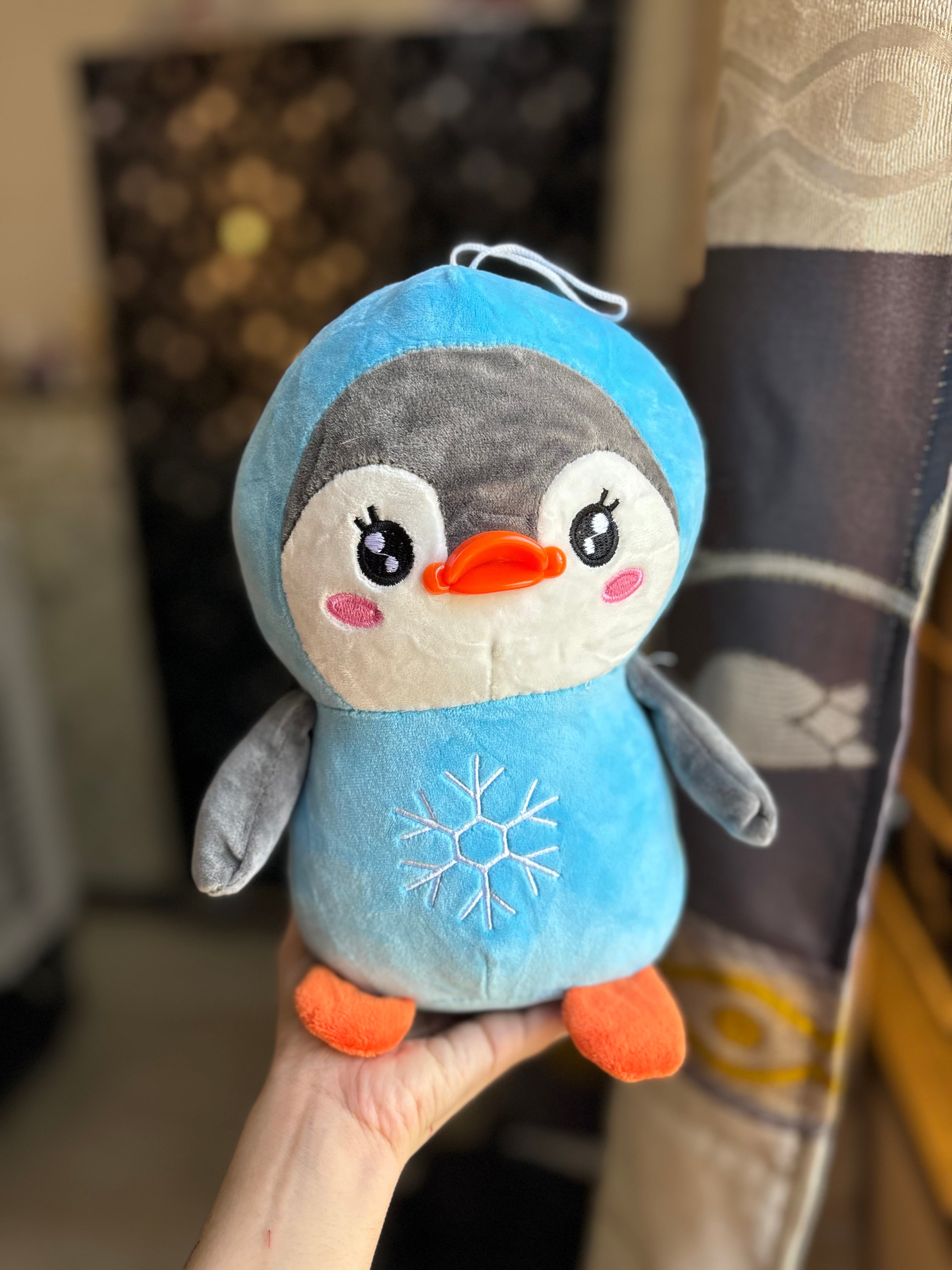Winter penguin plushie